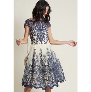 Chi Chi London Embroidered Lace Tea Dress